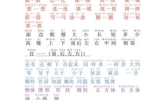 一年级册数学必认常用字-【免费下载-高清无水印】【数学电子版可打印】