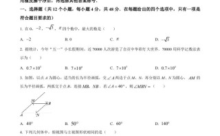 2024年四川省自贡市中考数学 试题-【免费下载】