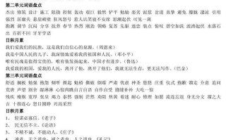 六年级语文日积月累-【免费下载-高清无水印】【语文电子版可打印】