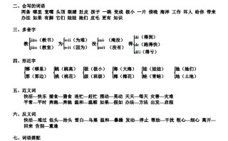 二语文第单元期中复习必记-【免费下载-高清无水印】【语文电子版可打印】