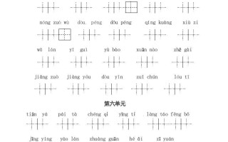 六年级语文册、读拼音写词语-【免费下载-高清无水印】【语文电子版可打印】