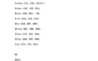 二年级语文册4识字1《场景歌》知识点-【免费下载-高清无水印】【语文电子版可打印】