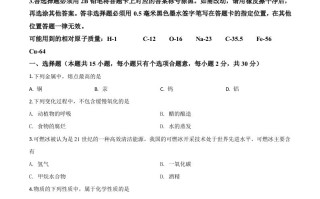 江苏省南京市2020年中考化学试题-【免费下载-高清无水印】【中考真题电子版可打印】