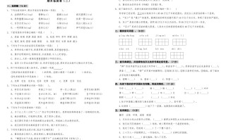 六年级语文册期中测试-【免费下载-高清无水印】【语文电子版可打印】