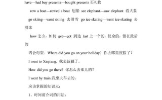 六年级英语册Unit4单元知识梳理-【免费下载-高清无水印】【英语电子版可打印】