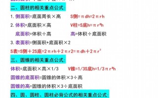 六年级册数学必背重点公式汇总-【免费下载-高清无水印】【数学电子版可打印】