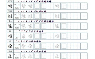 四年级语文册生字表250个，字帖21页-【免费下载-高清无水印】【语文电子版可打印】