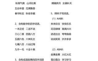 二语文四字词语汇总-【免费下载-高清无水印】【语文电子版可打印】