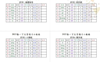 【生字小贴贴】一语文最 终版生字预习-【免费下载】