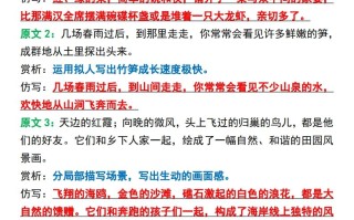 四年级册语文必考重点句子仿写-【免费下载-高清无水印】【语文电子版可打印】