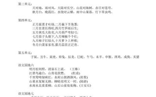 三年级册语文日积月累-【免费下载-高清无水印】【语文电子版可打印】