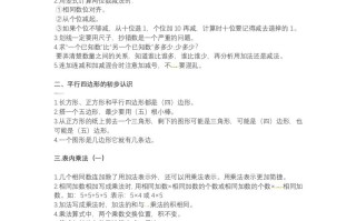 二年级数学册知识点总结-【免费下载-高清无水印】【数学电子版可打印】