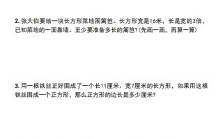 三年级册数学长方形和正方形的周长解决问题专项练习-【免费下载-高清无水印】【数学电子版可打印】