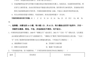 广东省广州市2021年初中学业水平考试 化学试题-【免费下载】