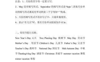 五年级英语册Unit3单元知识梳理-【免费下载-高清无水印】【英语电子版可打印】