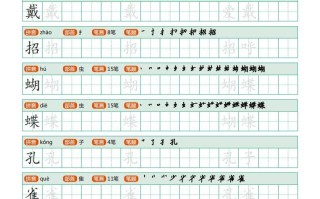 三年级语文册写字表PDF-【免费下载-高清无水印】【语文电子版可打印】