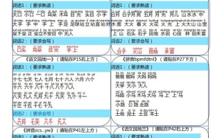 24秋一年级册语文彩色课课贴-【免费下载-高清无水印】【语文电子版可打印】
