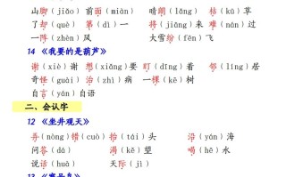 【第五单元知识梳理】二语文-【免费下载-高清无水印】【语文电子版可打印】