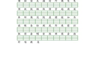 二语文期末生字注音练习-【免费下载-高清无水印】【语文电子版可打印】