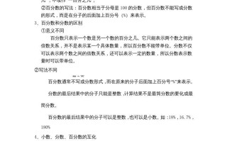 六年级数学册第四单元百分数-【免费下载-高清无水印】【数学电子版可打印】