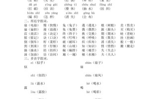 二年级语文册第七单元复习资料-【免费下载-高清无水印】【语文电子版可打印】