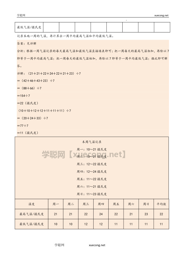 第八单元 平均数与条形统计图（同步讲练）四年级数学下册重难点知识点一网打尽（人教版）.docx